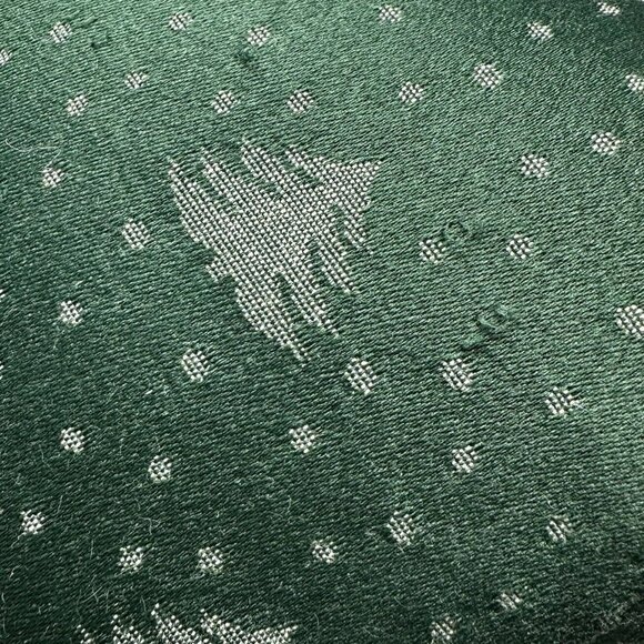 Tapestry Pillow Victorian Sleigh Ride David Carter Brown Snow Scene Plaid Trim - Picture 5 of 7